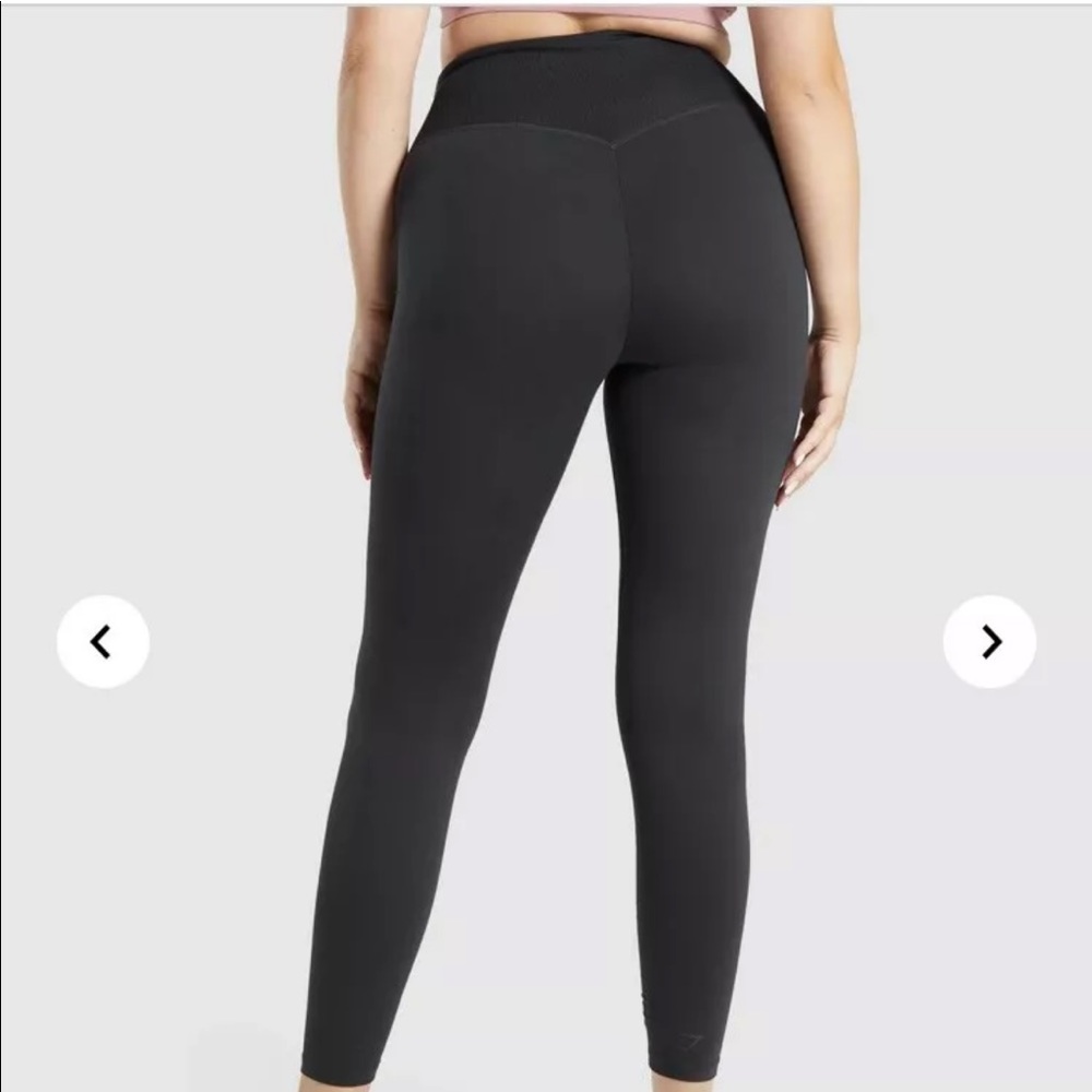 Whitney Simmons x Gymshark ribbed legging in black